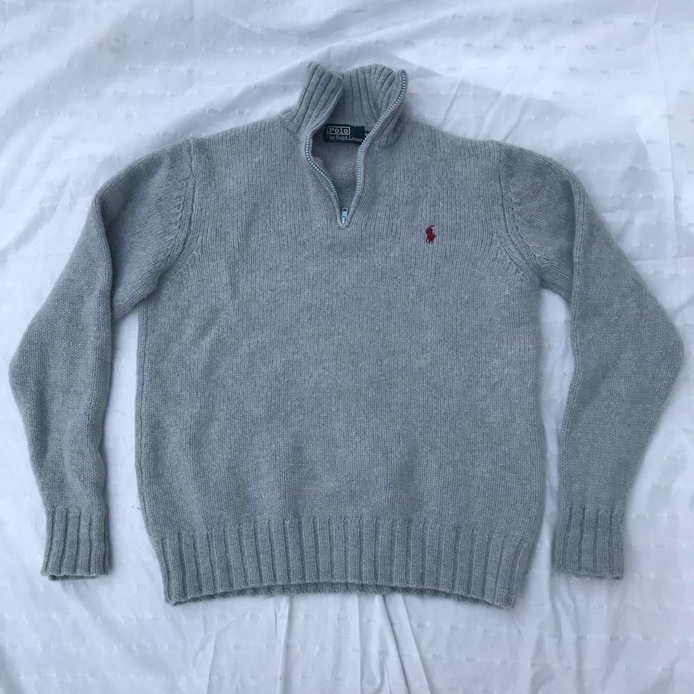 Polo Ralph Lauren Blue Vintage Fleece Half-Zip